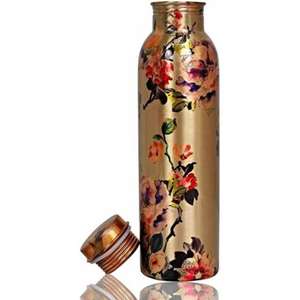 Bouteille en cuivre classique légère et solide avec bouchon avec stockage d'eau sans fuite, parfaite pour un mode de vie sain pour l'exportation en vrac - Product Image 2