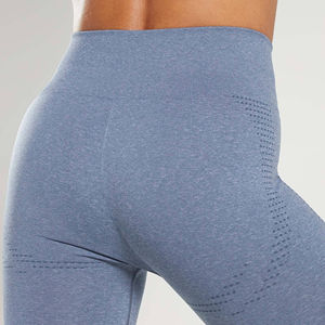 Women Solid Yoga Leggings High Waist Full Length Stretchy Spandex/Polyester Fabric Designed for Comfort Daily Workouts - Product Image 6