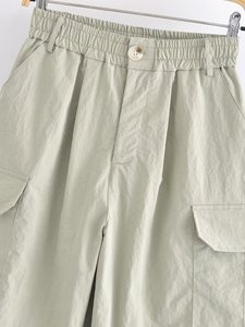 Pantalones de verano de tendencia superior, pantalones Cargo para mujer con bolsillos laterales, pantalones y Pantalones de mujer de talla grande - Product Image 5