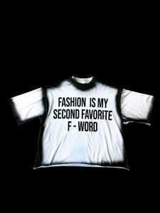 Custom Cropped Heavyweight Screen Print Men's Crop <b>Tshirt</b> Distressed T-Shirt Streetwear Drop Shoulder Boxy <b>Neck</b> Cotton t shirt - Product Image 5