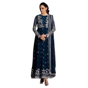 chinese dress ladies Eid Dress Women Middle East Arab Embroidery Woven Fabric Kaftan Dress –  Urgarment main image 1