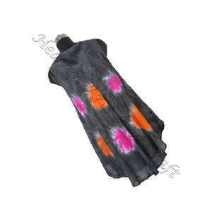 Lujoso rayón Tie Dye Maxi vestido para mujer Boho verano boda fiesta Sexy tubo elegante señoras vestido de cena para niñas - Product Image 3