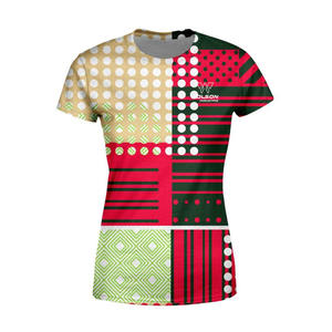 เสื้อยืดคอกลมปรับแต่งได้สำหรับทุกเพศดีไซน์โลโก้สำนักงานพิมพ์ซับลิเมชันแบบเต็มรูปแบบผ้าถักผ้าแขนสั้น - Product Image 5