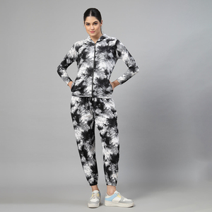 Conjunto Deportivo de Dos Piezas para Mujer, 100% Algodón, Alta Elasticidad, Cuello en V, Reversible, Estilo Hip Hop, Transpirable y Ecológico - Product Image 1