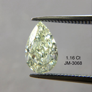 ลูกแพร์ตัดเพชรที่สวยงามและได้รับการรับรองว่าเป็นลูกแพร์เพชรสีเขียวอ่อนมีขนาด1.16กะรัตเพชรหลวมใส VS1ในราคาต่ำ OEM ODM - Product Image 1