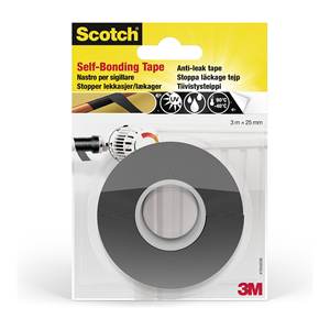 Ruban auto-amalgamant SCOTCH noir 7100021071 25 mm x 3 m pour le dragage des canalisations - Product Image 1
