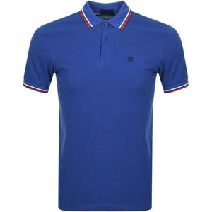 Ropa al por mayor de fábrica Camisas lisas con media manga Cuello redondo Hombres Polo - Product Image 1