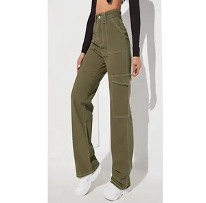 Pantalones Vaqueros de Mezclilla para Mujer, Personalizados, Transpirables, Ecológicos, Casuales, Ajustados, 100% Algodón, Alta Calidad - Product Image 6