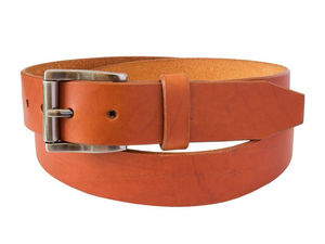 Cinturón de piel auténtica de vaca para hombre ODM personalizado con hebilla de plástico o cobre de longitud personalizada para Vaqueros - Product Image 2