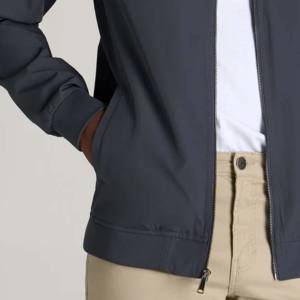 Bombardier en satin réversible léger de haute qualité Veste d'hiver pour hommes Poche surdimensionnée Logo imprimé personnalisé High-Street pour garçons - Product Image 3