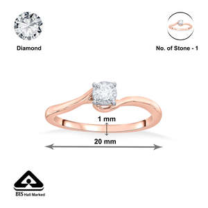 แหวนเพชรคีย์สโตนวาร์ปแบบลำลอง - Product Image 6