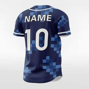 Men's Polyester <b>Baseball</b> Jersey - Sublimation Print & Moisture Wicking, Spring/Autumn Custom OEM/ODM - Product Image 4