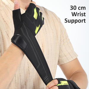 Gants de fitness unisexes demi-doigts, gants de musculation et de musculation, gants de sport en cuir et néoprène pour le cyclisme - Product Image 3