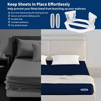 Support de sangles de drap de lit élargir les supports d'angle ouverts pour un ajustement ferme et serré Excellente option de cadeau pour les ensembles de housse de couette de taie d'oreiller de drap