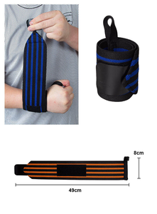 Bandes de poignet élastiques de qualité supérieure pour la musculation et le fitness, avec logo personnalisé, fabriquées par des fabricants de bases - Product Image 5