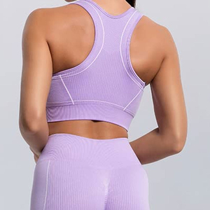 Pakistan Made High Quality Women Yoga <b>Set</b> Front Logo 2 Piece <b>Set</b> Breathable Eco-Friendly Lightweight Comfortable Affordable - Product Image 6