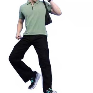 Camisas de Golf Deportivas de Manga Corta para Hombre, Talla Grande, Transpirables, de Poliéster/Algodón, con Cierre, Ajustadas, Holgadas - Product Image 5