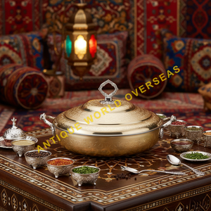 หม้อสแตนเลสเคลือบทอง พร้อมฝาปิด ดีไซน์ทันสมัย สวยงาม หรูหรา ใช้เป็นชามเสิร์ฟ สำหรับครัว ห้องอาหาร โรงแรม - Product Image 6