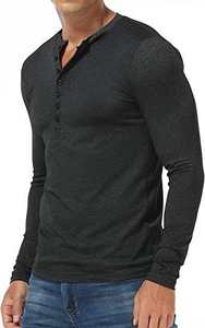 Men <b>Henley</b> Shirt <b>Short</b> <b>Sleeve</b> Cotton Classic Soft Lightweight Breathable for Summer and Daily Wear - Product Image 2