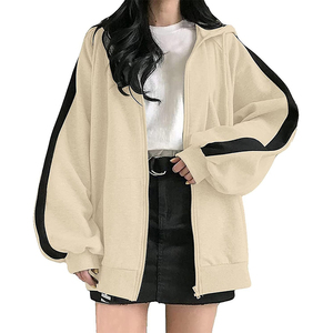 Sweat à capuche zippé surdimensionné de haute qualité, manteau à capuche anti UV unisexe d'été, protection solaire, chemise à capuche coupe-vent - Product Image 1