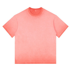 Camiseta de gran tamaño Vintage Unisex de alta calidad, 260 gramos de algodón pesado, camisetas de hombre lavadas con degradado personalizado, 100% algodón - Product Image 1