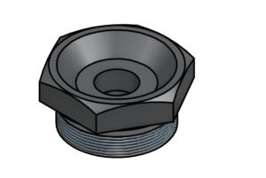 Tuerca Porta pasa Linea cắm ren 4140 biển 1210 thép đường kính <span class=keywords><strong>1010</strong></span> 3 1/8 inch Hộp mực đấm đầu <span class=keywords><strong>CNC</strong></span> gia công NUT - Product Image 2