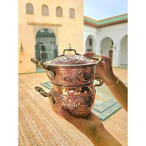 Productos de Cobre Marroquíes Hechos a Mano, Artesanía Tradicional, Decoración para el Hogar, Utensilios de Cocina, Artículos Metálicos Decorativos, Idea de Regalo Única - Product Image 1