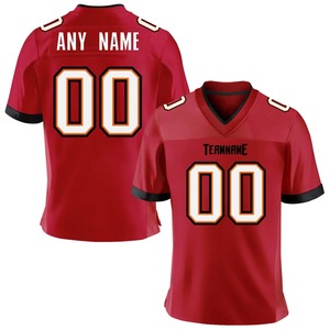 Maillot de football américain personnalisé en polyester imprimé en 3D maillot de football cousu avec nom de l'équipe maillot de rugby respirant en maille - Product Image 3