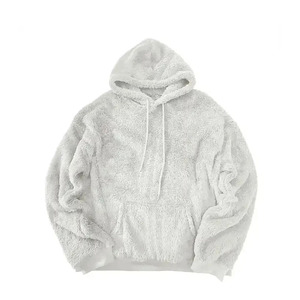 Nueva llegada personalizada Sherpa Fluffy Fleece Sudadera con capucha Sudaderas de peso pesado de piel gruesa Sudaderas con capucha Cremallera completa Us Thermal - Product Image 1