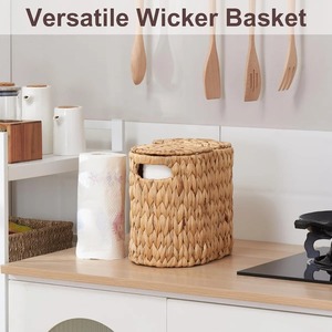 Porte-papier toilette avec couvercle, boîte de rangement artisanale, écologique, naturelle, décoration intérieure et extérieure, vente en gros du Vietnam - Product Image 6