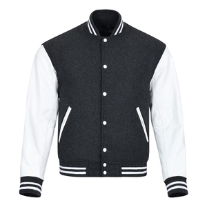 Chaqueta de bombardero de uniforme de béisbol personalizada para hombre de otoño, ropa de calle, chándal informal, abrigo de marca Varsity de cadera caliente para invierno - Product Image 4