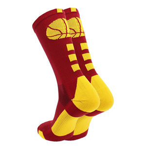 Chaussettes de sport respirantes à séchage rapide personnalisées pour le basketball, pour les saisons printemps et automne, compression, grip, chaussettes pour hommes - Product Image 4