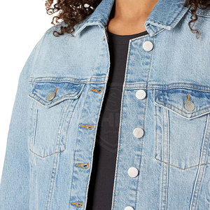 Chaqueta Vaquera para Mujer con Logotipo Personalizado, de Alta Calidad y Bajo Precio, Talla Grande, Transpirable - Product Image 4