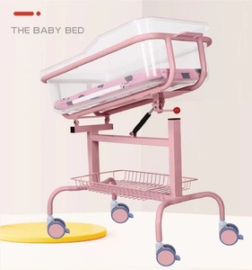 รถเข็นเด็กในโรงพยาบาล เตียงเด็กอ่อนสแตนเลส เตียงเด็กอเนกประสงค์ สีตามสั่ง วัสดุ ABS+สแตนเลส คุณภาพสูง - Product Image 1