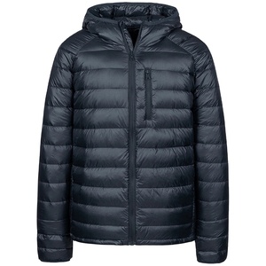 Chaqueta de Invierno para Hombre, Ligera, de Lona, con Exterior Rígido, Cuello Alto, Cierre de Cremallera, Técnica de Tejido, Poliéster Sólido, Impermeable - Product Image 4