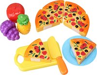 Jouet pour enfants semblant jouer filles cuisine jouets nourriture Pizza Silicone fruits légumes Silicone jouets éducatifs ensemble de cuisine