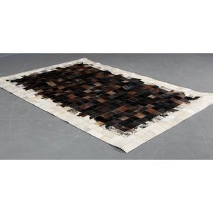 Tapis en cuir imprimé moderne fait main pour salon et chambre à coucher - Product Image 2