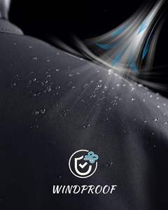 Custom Adventure Unisex Casual invierno soporte cremallera a prueba de viento chaqueta Softshell cremallera completa impermeable cortavientos de moda - Product Image 6