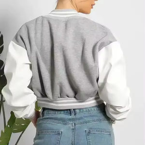 <b>Women's</b> Custom Logo Wool/Viscose Winter Bomber <b>Jacket</b> Regular <b>Varsity</b> Design Others Breathable Outdoor Waterproof Cotton Woven - Product Image 2