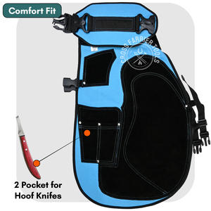 Delantal de cuero Farrier, cuchillo de pezuña de doble cara, extractor de zapatos, de 14 pulgadas pinza de uñas, lima de escofina - Product Image 3