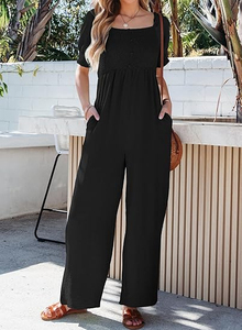 Combinaison de sport pour femme, taille haute, en toile, motif uni, une pièce, extensible, pour la salle de sport, aérographe, athlétique, entraînement - Product Image 5