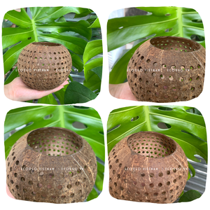 High Quality Coconut <b>Tealight</b> <b>Holder</b>/ Coconut Candle <b>Holder</b>/ Coconut Shell <b>Tealight</b> <b>Holder</b> in Vietnam - Product Image 2
