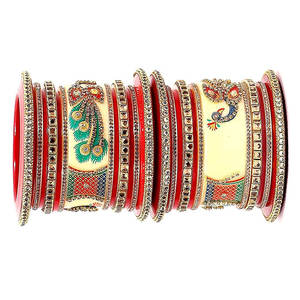 Hecho a mano antiguo indio moda brazalete mejor diseño Churiya joyería hecha a mano nupcial Churiya conjunto para boda - Product Image 2