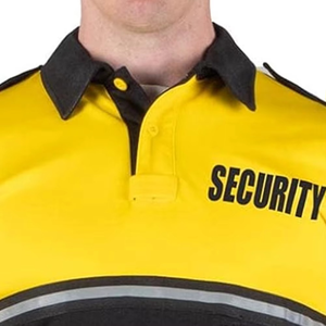 2024 Summer Guard Use T-shirt polo pour hommes en gros Chemise de sécurité 100% coton avec logo personnalisé - Product Image 4