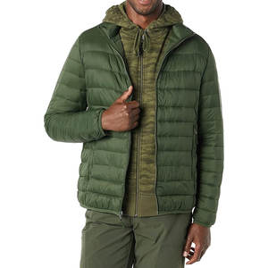 Veste chaude d'hiver pour hommes personnalisée OEM/ODM Veste matelassée à la mode avec col montant et logo avant Nouveau design - Product Image 6