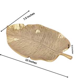 Plateau de service décoratif à la feuille d'or, plateau de table et centre de table pour la décoration intérieure, plats et assiettes - Product Image 6
