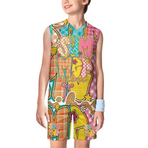 Çocuk V Yaka Basketbol Forması Takımı - Product Image 2