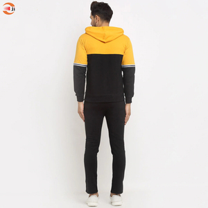 Survêtements de jogging en coton uni à coupe étroite pour hommes, logo personnalisé, fermeture à glissière vierge grande taille, vente en gros de sports d'hiver - Product Image 4