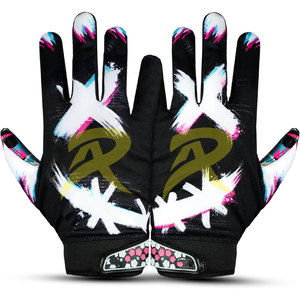 Top Selling Rugby Gloves Full Finger Breathable Anti Slip Silicone Printing on Palm American <b>Football</b> Gloves for RA ATHELITICS - Product Image 4