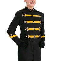 Uniformes de fanfare personnalisés pour les défilés scolaires et les compétitions avec ensembles complets comprenant des chapeaux, des vestes, des pantalons, des gants et des chaussures